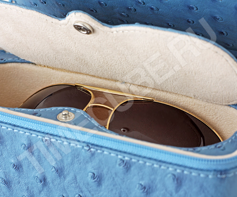 Кожаный футляр для очков